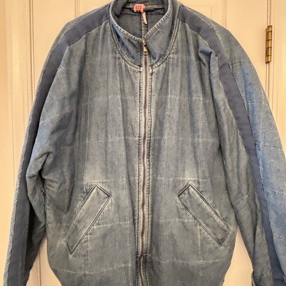 Free People Dolman Quilted Jean Jacket - Picture 1 of 4